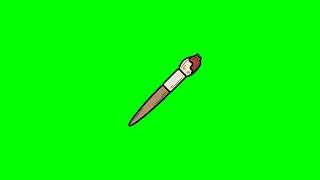 paint brush green screen effect