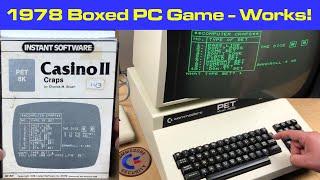 Playing a 42.5 Year-Old New Old Stock PET Personal Computer Game