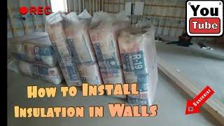 How to install insulation in pole barn walls