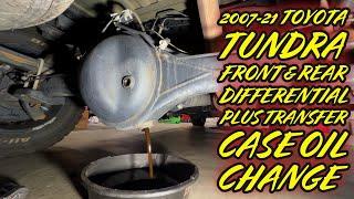 2007-21 Toyota Tundra Front & Rear Differential Plus Transfer Case Oil Change How-To