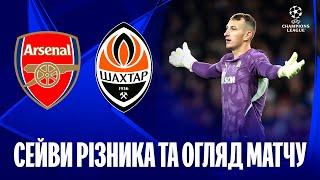 Arsenal vs Shakhtar. Riznyk’s saves, penalty and the highlights of the Champions League match