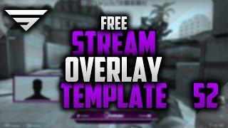 FREE Twitch Stream Overlay Template #52 | Photoshop CC | Seangraphicx