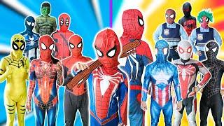 KID SPIDER MAN Rescues All Superheroes- Spider-Man's Plan|| What If 8 Spider-Man Bros In 1 City ???