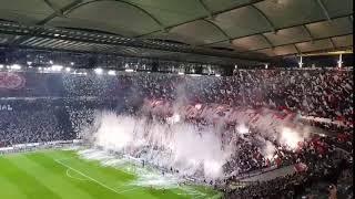 Pyro+Choreo Eintracht Frankfurt 29.11.18 gegen Marseille