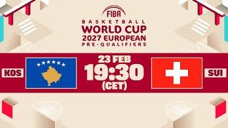 Kosovo v Switzerland | Full Basketball Game | FIBA Basketball World Cup 2027 European Pre-Qualifiers