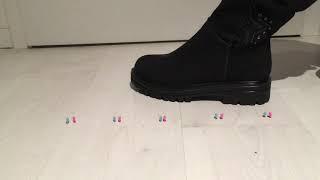 Giantess crushes 5 tiny pairs for valentines