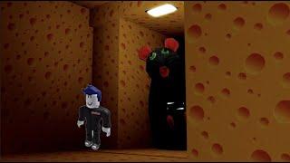 СТРАШНАЯ КРЫСА ОХОТИТСЯ НА НАС! ПОБЕГ ИЗ СЫРА ЛАБИРИНТА В ROBLOX