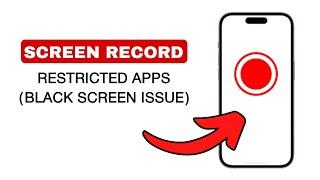 How to Screen Record Restricted Apps | Black Screen Problem - 2024 (Quick & Easy)