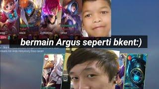 bermain Argus sekelas bkenz.