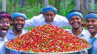 TUTTI FRUTTI | Colourful Tutti Frutti With Ice Cream | Papaya Harvesting and Cooking in Village