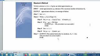 Python Programming for Newton's Method