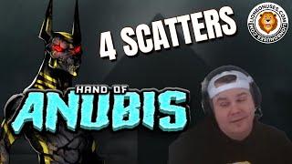 Hand Of Anubis  Nani Gets Very Nice 4 Scatter Bonus  Vihislots Twitch Stream