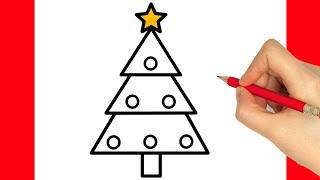 HOW TO DRAW A CHRISTMAS TREE