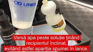 Tipuri de spumă activă auto - Cum se utilizează spuma activă / TFR (Traffic Film Remover) / Pre wash