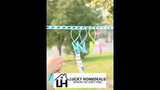 LUCKY HOMEDEALS - Nylon Hanging Rope Outdoor Drying Rack Non-slip Washing Clothes Hangers Line Rope