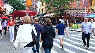 HAPPY HOUR in NYC - Evening Walk through WEST VILLAGE, GREENWICH VILLAGE, Washington Sq. Pk【4K】