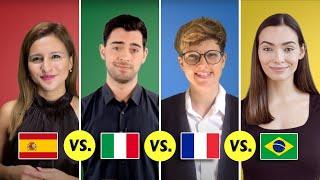 Spanish vs. Italian vs. French vs. Portuguese | Romance Languages Comparison