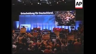 Merkel at final rally of her CDU party