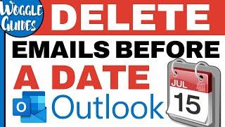 How to bulk delete emails in Outlook before a certain date