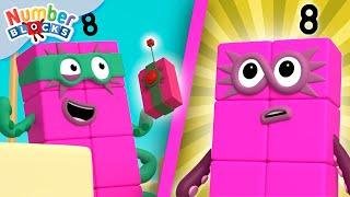 Superhero Maths Moments Save the Day! | Octoblock Number Fun | Numberblocks