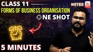 Forms of business organisation chapter 2 ONE SHOT class 11 | Business Studies Gaurav Jain