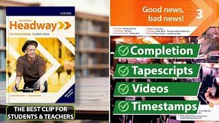 New Headway Pre-Intermediate 5th Edition - Unit 3: Good News, Bad News! || Student's Book