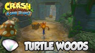 Crash Bandicoot 2 - "Turtle Woods" 100% Clear Gem and All Boxes (PS4 N Sane Trilogy)