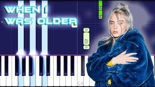 Billie Eilish - WHEN I WAS OLDER Piano Tutorial EASY (Piano Cover)