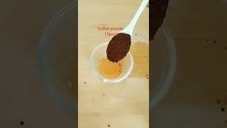 coffee facial || Tomato & coffee honey face pack #youtubeshorts #shortsfeed  #coffeepack#facepack