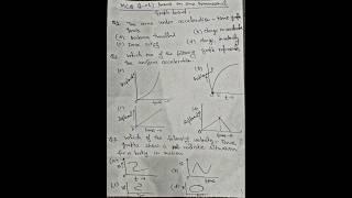 class 9th MCQ 1.01 based on one dimensional#physics #yt#explorephysics #physicsfundamentals
