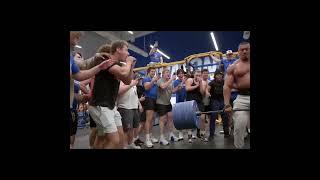 Larry Wheels Insane Deadlift PR with a College Football Team!