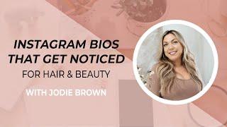 How to make the perfect Instagram bio for hairstylists and estheticians