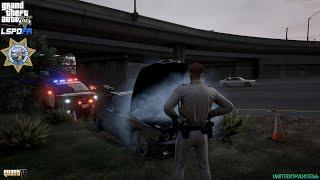 GTA V - LSPDFR 0.4.9 - SAHP/CHP - Highway Patrol - Traffic Violations - 4K