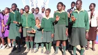 Fatima Primary school pupils perform national athem