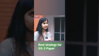 Perfect strategy for GS-3 Paper of UPSC mains  by Garima Lohia rank 2 UPSC-2022.#upsc#ias #shorts