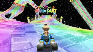 Wii Rainbow Road in Mario Kart 8 | 4K