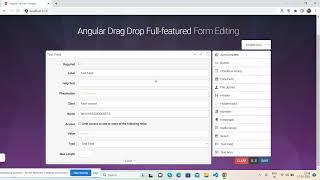 Angular Drag Drop Form Builder with Multiple Features