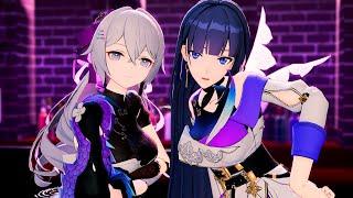 【MMD】Hype Boy【Honkai impact 3 (崩壞3rd) 布洛妮婭 Bronya Silver Wing、 雷電芽衣 Raiden Mei】