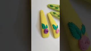 diy embroidered hair clips. Hair accessories for girls #hairaccessories #hairclip #hoopembroidery