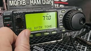 ICOM 706MK2 - Set Tone Freq , +- Shift Repeater Settings