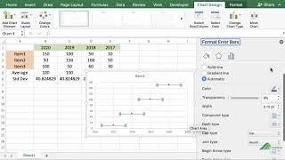 How to Add Horizontal Error Bars In Excel