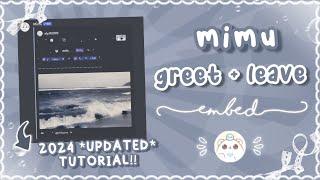 how to make a welcome message with mimu | MOBILE + PC | 2024 slash commands 、ely. °｡˚