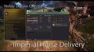 BDO - Imperial Steed Horse - Imperial Horse Delivery - Noble Stature Chest