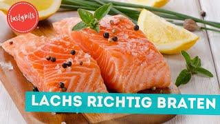 Lachs mit Haut richtig braten | So wird es saftig, lecker & gelingt garantiert!