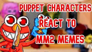 Puppet characters react to Roblox Murder Mystery 2 Funny Moments