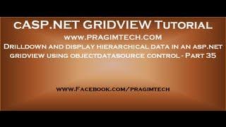 Drilldown and display hierarchical data in gridview using objectdatasource control - Part 35