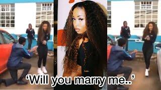 Video:Watch high school boy propose to uncle Waffles