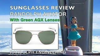 REVIEW:Randolph Aviator Sunglasses with AGX Green Lenses Featuring AF056 & AF096