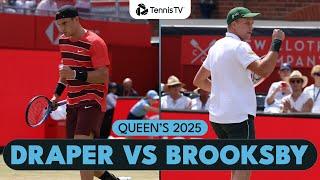 Jack Draper vs Jenson Brooksby Match Highlights | Queen's 2025