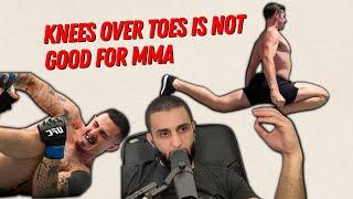 You should not focus on knees over toes training if you're in MMA